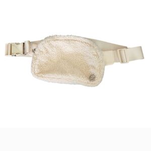 Steve Madden Cream Sherpa Belt Bag